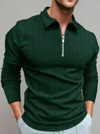 Briand - Slim Fit Trui met Ritskraag