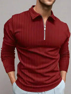 Briand - Slim Fit Trui met Ritskraag