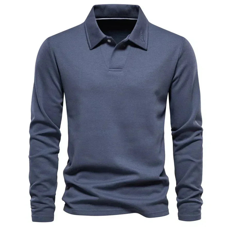 Chivan - Casual Lange Mouw Poloshirt