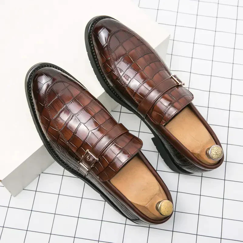 Edson - Luxe Krokodillenleren Loafers voor Heren