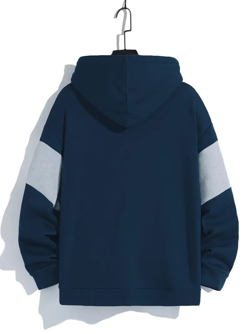Reinoud - Heren Hoodie met Kleurblok Design