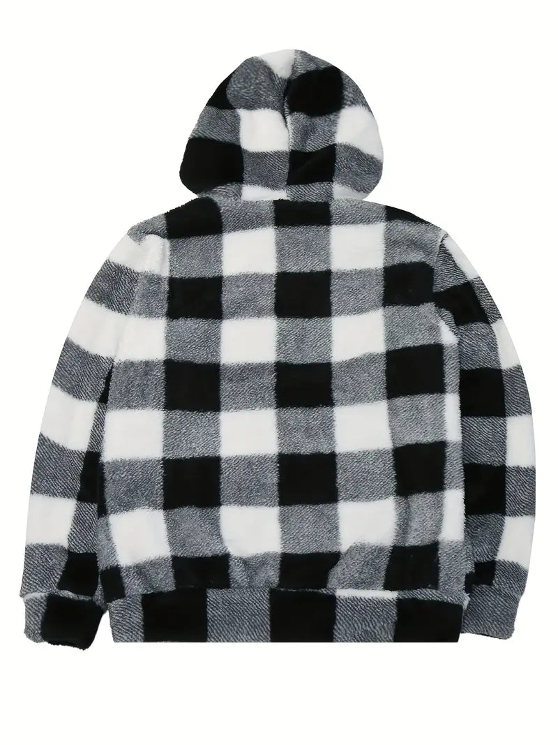 Moos - Geruite Hoodie voor Heren