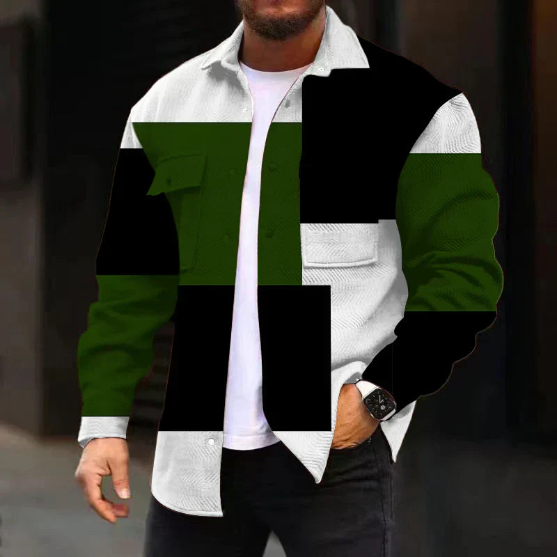 Elias - Stijlvolle en Comfortabele Elias Blokshirt voor Mannen