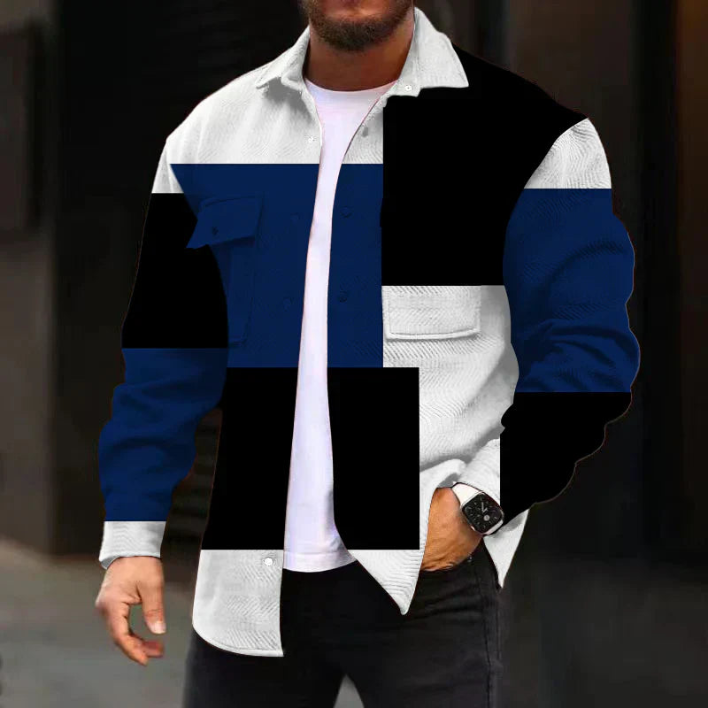 Elias - Stijlvolle en Comfortabele Elias Blokshirt voor Mannen