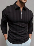 Briand - Slim Fit Trui met Ritskraag