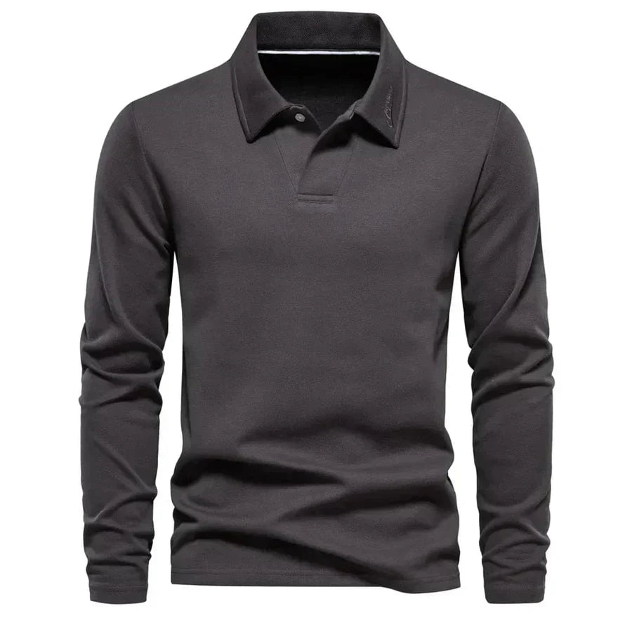 Chivan - Casual Lange Mouw Poloshirt