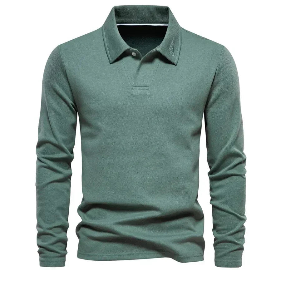 Chivan - Casual Lange Mouw Poloshirt