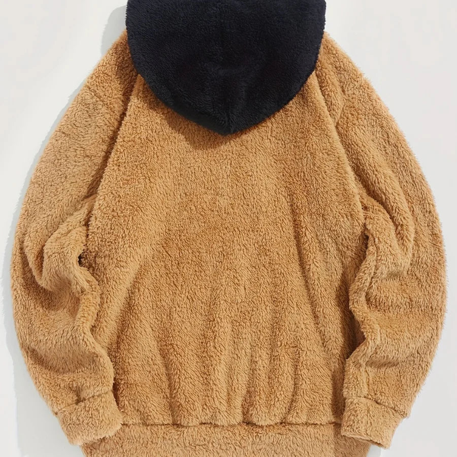 Everon - Pluche Hoodie met Dubbele Kangoeroezak