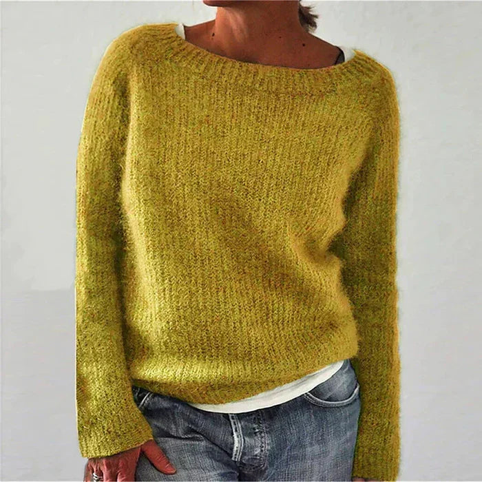 Lotte - Zachte dames sweater met ronde hals