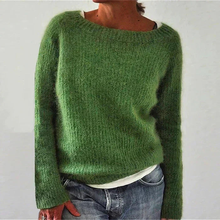 Lotte - Zachte dames sweater met ronde hals