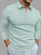 Briand - Slim Fit Trui met Ritskraag