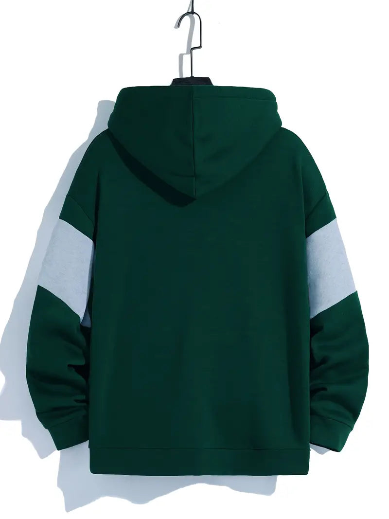 Reinoud - Heren Hoodie met Kleurblok Design